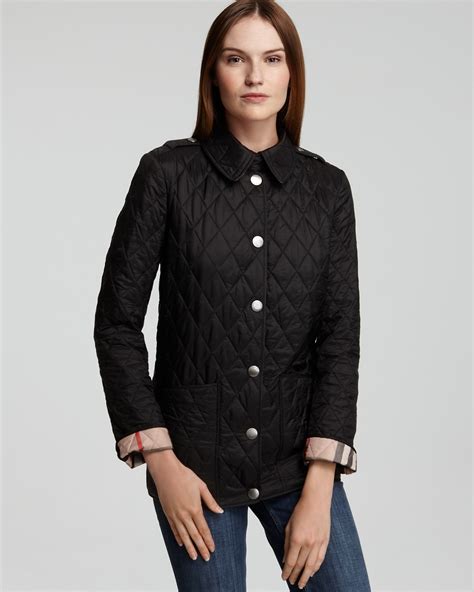 womens burberry quilted coat|burberry quilted jacket outlet.